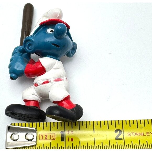 Smurf Figurine Lot of 3 Baseball Batter Gift Smurf Leprechaun Schleich Vtg - Picture 5 of 16